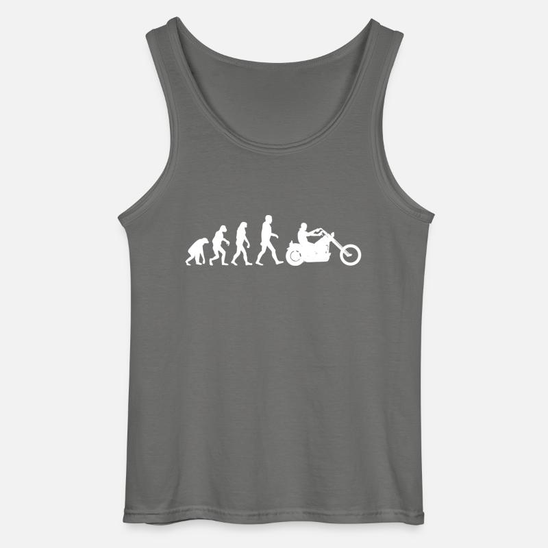 Biker Evolution Chopper - Gildan Männer Tank Top - Anthrazit