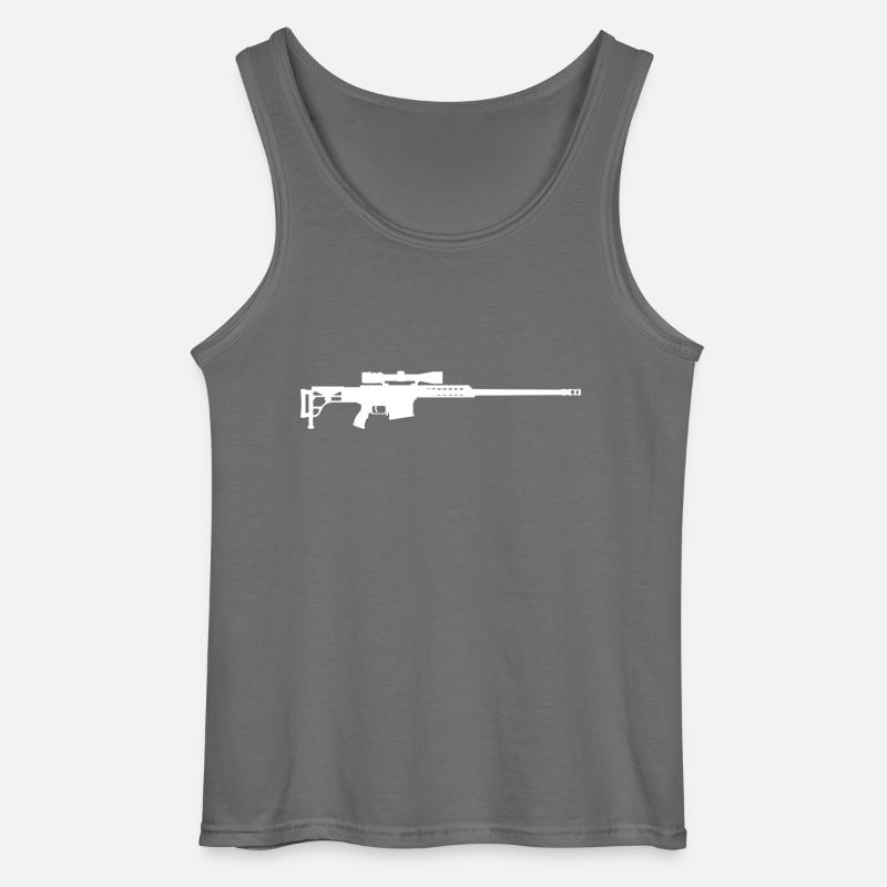 M89B / Barrett 50.cal - Gildan Männer Tank Top - Anthrazit