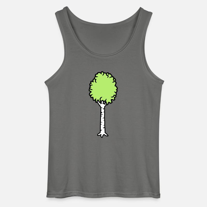 Birke Bäumchen Cool - Gildan Männer Tank Top - Anthrazit