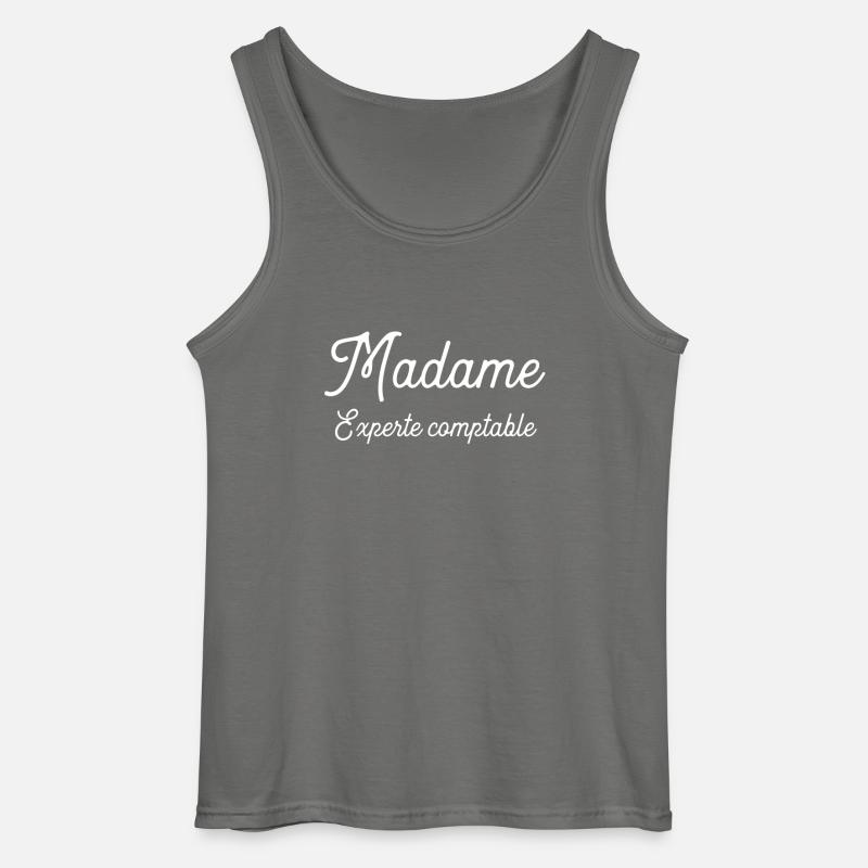 Madame Experte comptable cadeau - Débardeur Gildan Homme - charbon