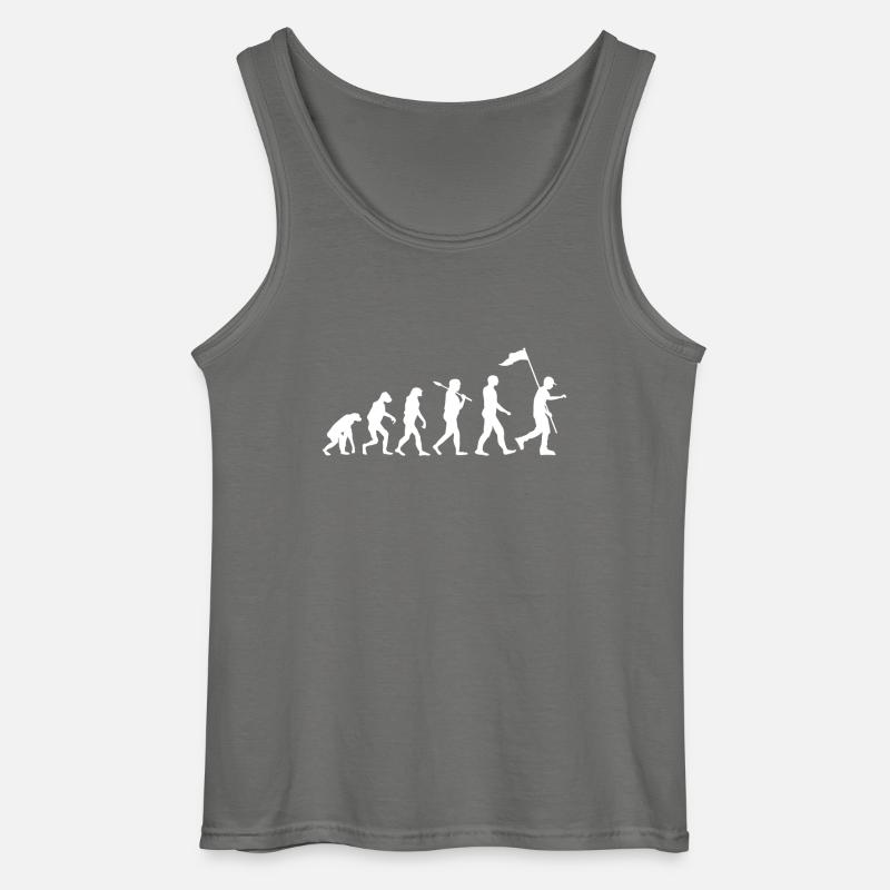 Pfadfinder Evolution · Evolution · Camping · Natur - Gildan Männer Tank Top - Anthrazit