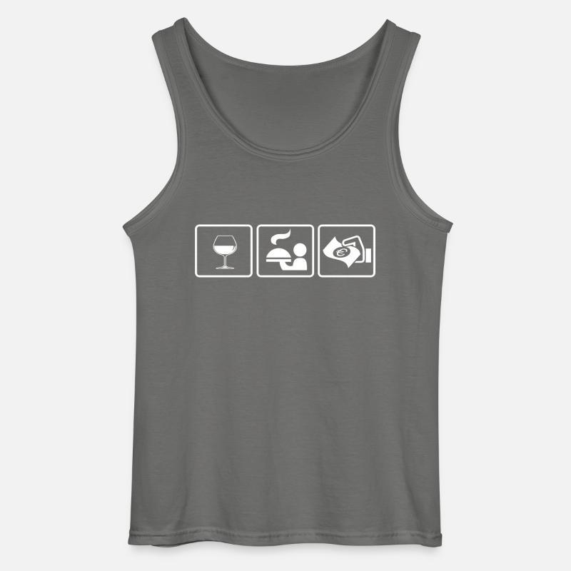 Kellner oder Kellnerin? Die Geschenkidee - Gildan Männer Tank Top - Anthrazit
