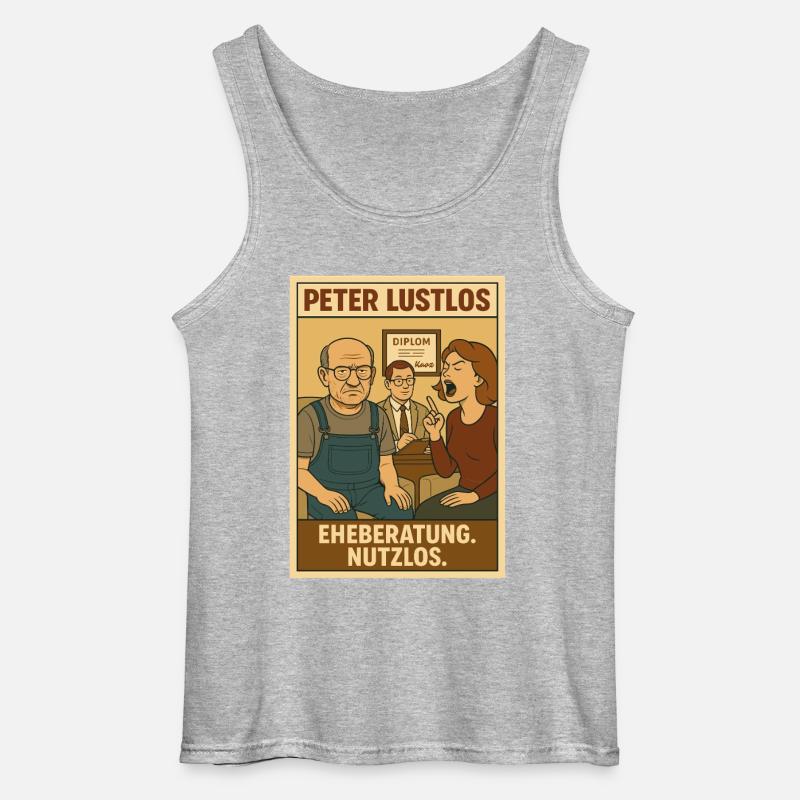 Ehepaar bei Eheberatung - Gildan Männer Tank Top - Grau meliert