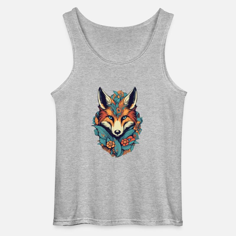 Fuchs - Gildan Männer Tank Top - Grau meliert