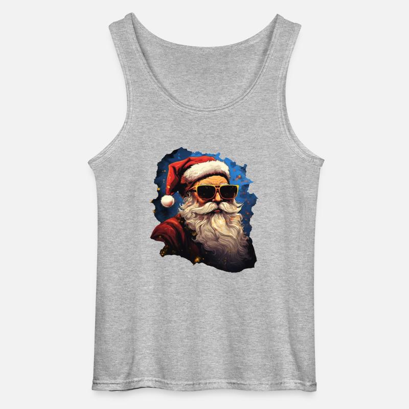 Weihnachtsmann - Gildan Männer Tank Top - Grau meliert
