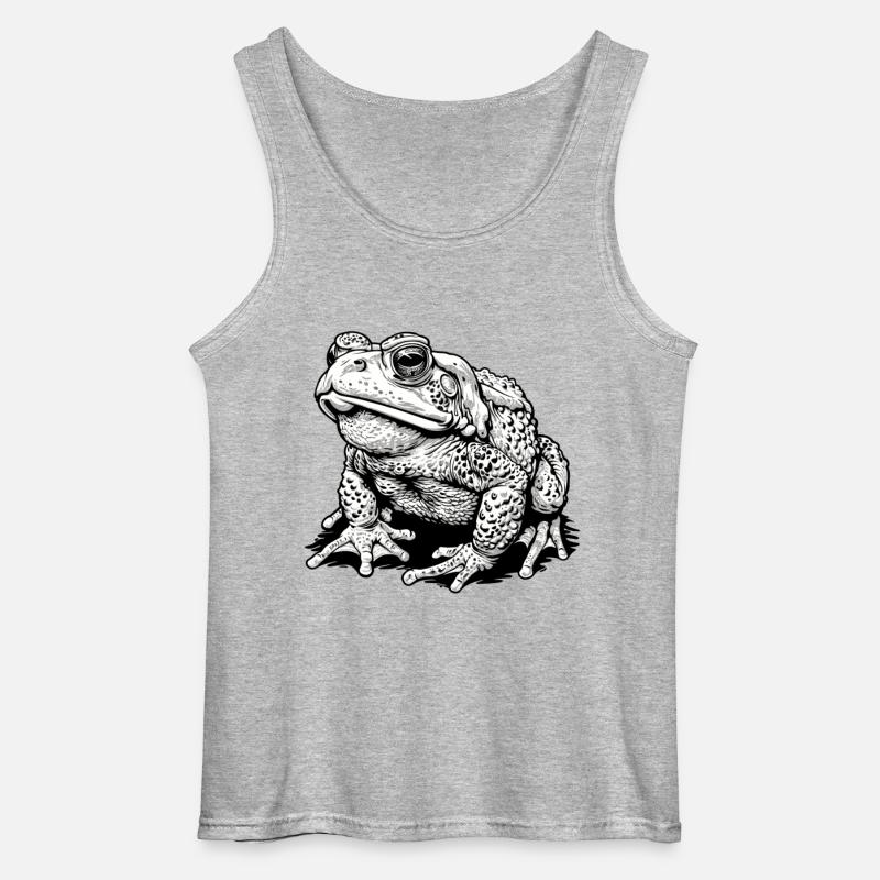 Toad Kröten Kröte - Gildan Männer Tank Top - Grau meliert