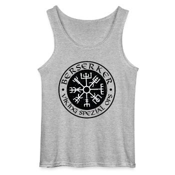 Berserker Viking Spezial Ops - Gildan Männer Tank Top - Grau meliert - Vorne