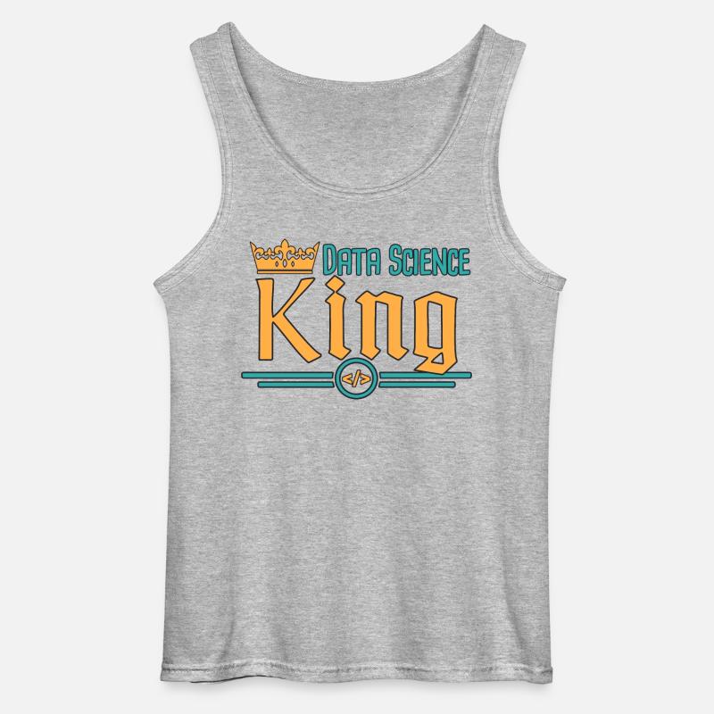 Data Science King - Gildan Männer Tank Top - Grau meliert