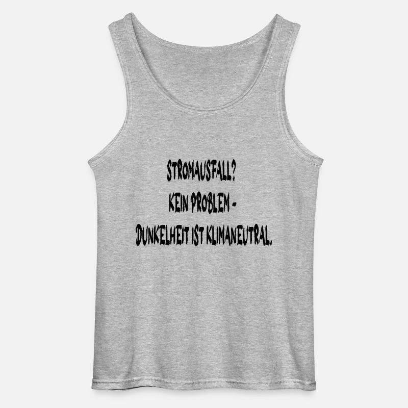 Stromausfall - Gildan Männer Tank Top - Grau meliert