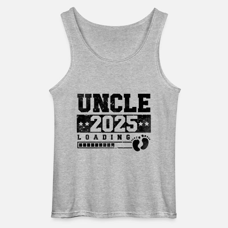 Onkel 2025 loading - Gildan Männer Tank Top - Grau meliert