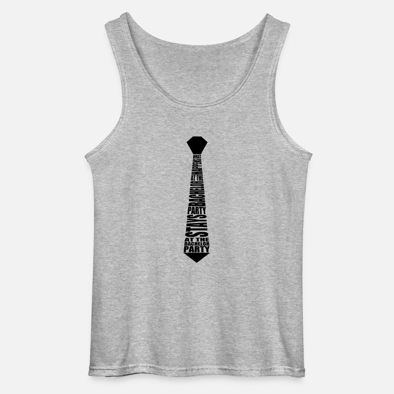 Krawatte Junggesellenabschied - Gildan Männer Tank Top - Grau meliert