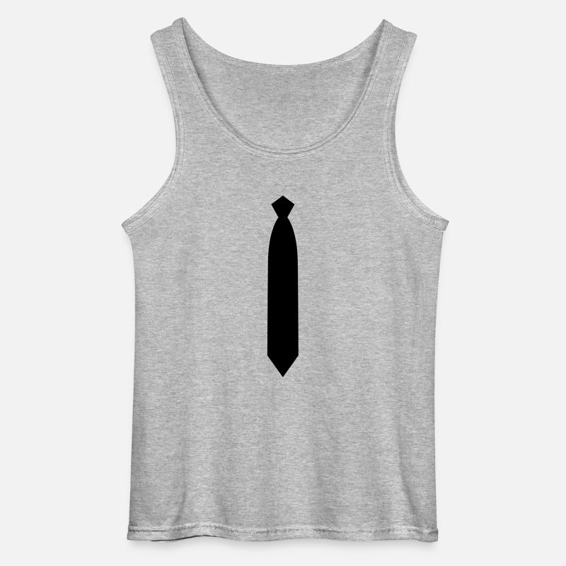 Krawatte - Gildan Männer Tank Top - Grau meliert