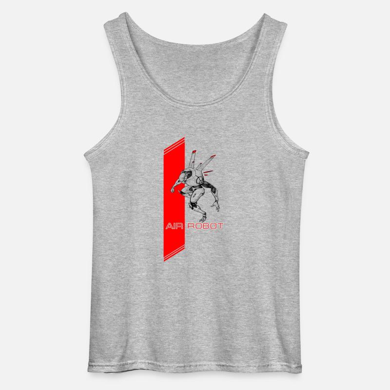 Luft Roboter - Gildan Männer Tank Top - Grau meliert