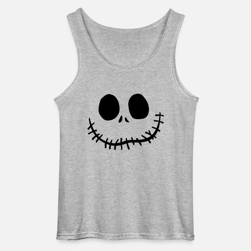 jack o'lantern - Gildan Männer Tank Top - Grau meliert