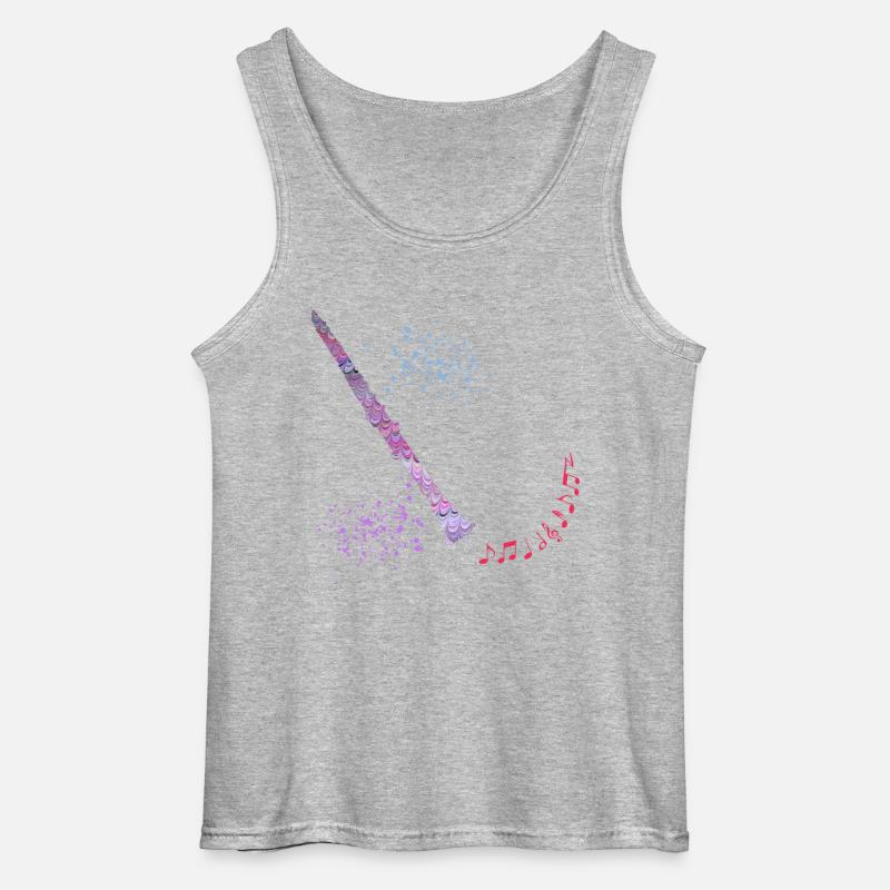 klarinette e 62 - Gildan Männer Tank Top - Grau meliert