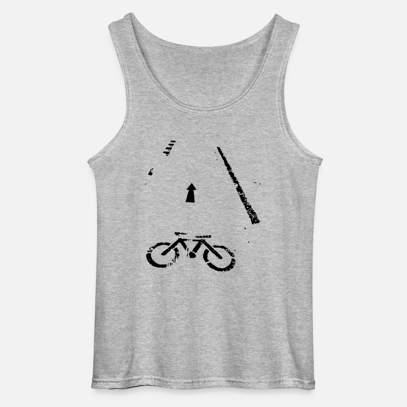 Bicycle - Gildan Männer Tank Top - Grau meliert