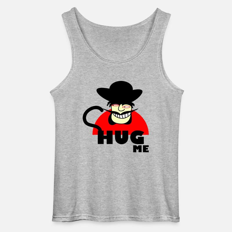 Mr. Hug - Gildan Männer Tank Top - Grau meliert