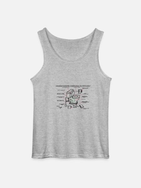 Computer technology - Gildan Men’s Tank Top - sports grey