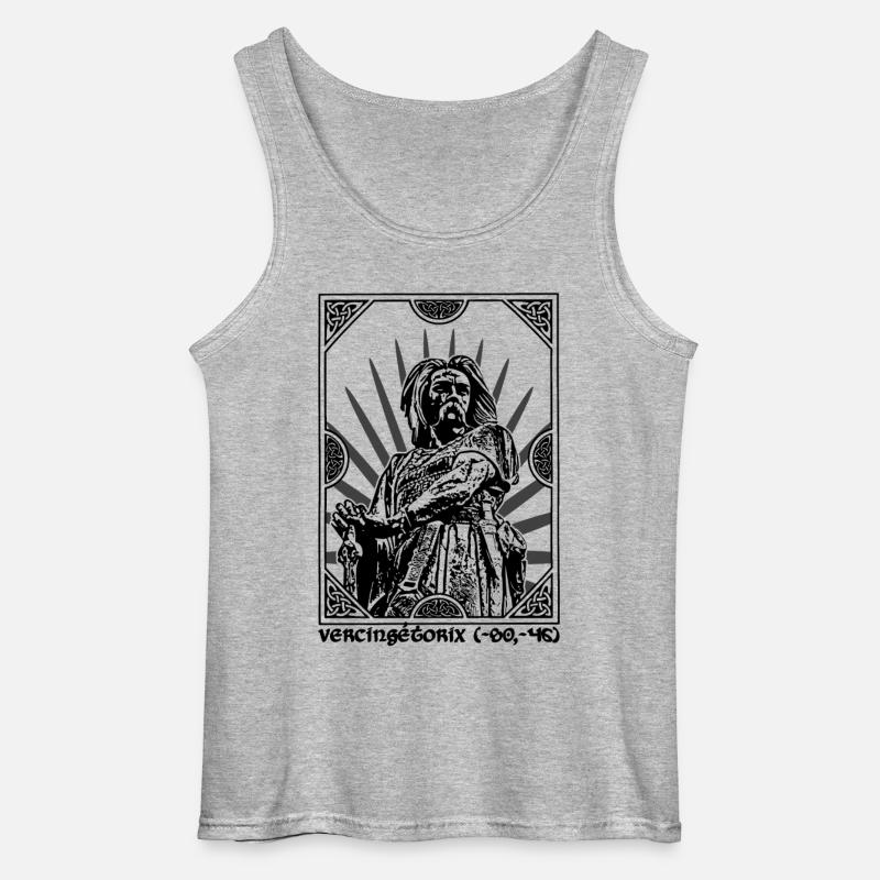 Vercingetorix - Gildan Männer Tank Top - Grau meliert