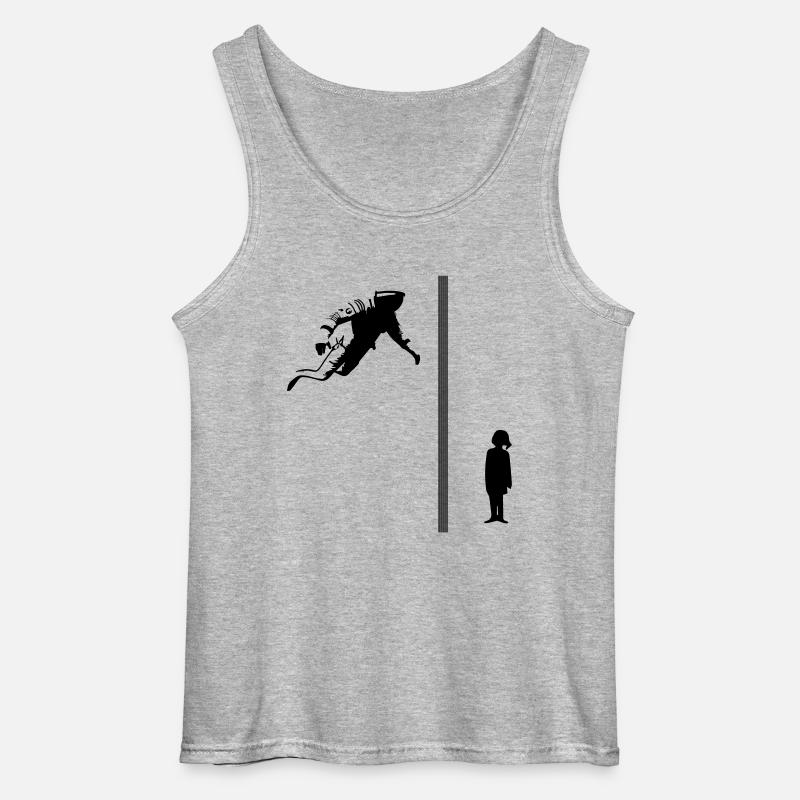 Interstellar_Murph - Gildan Männer Tank Top - Grau meliert