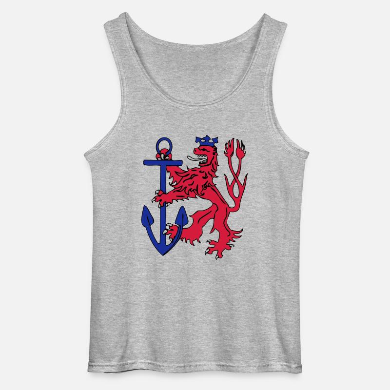 Düsseldorfer Löwe - Gildan Männer Tank Top - Grau meliert