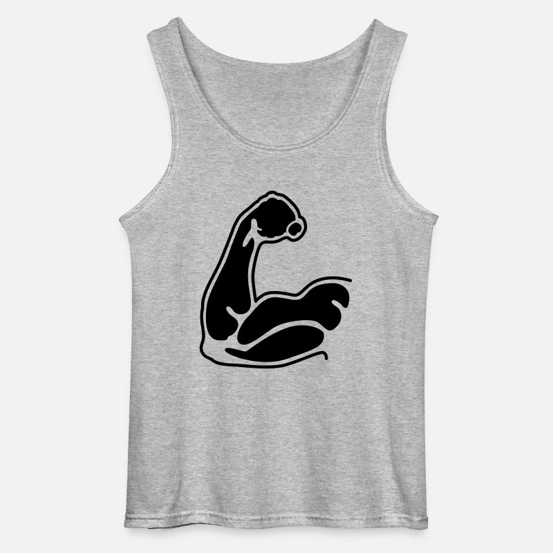 muscles - Gildan Men’s Tank Top - sports grey