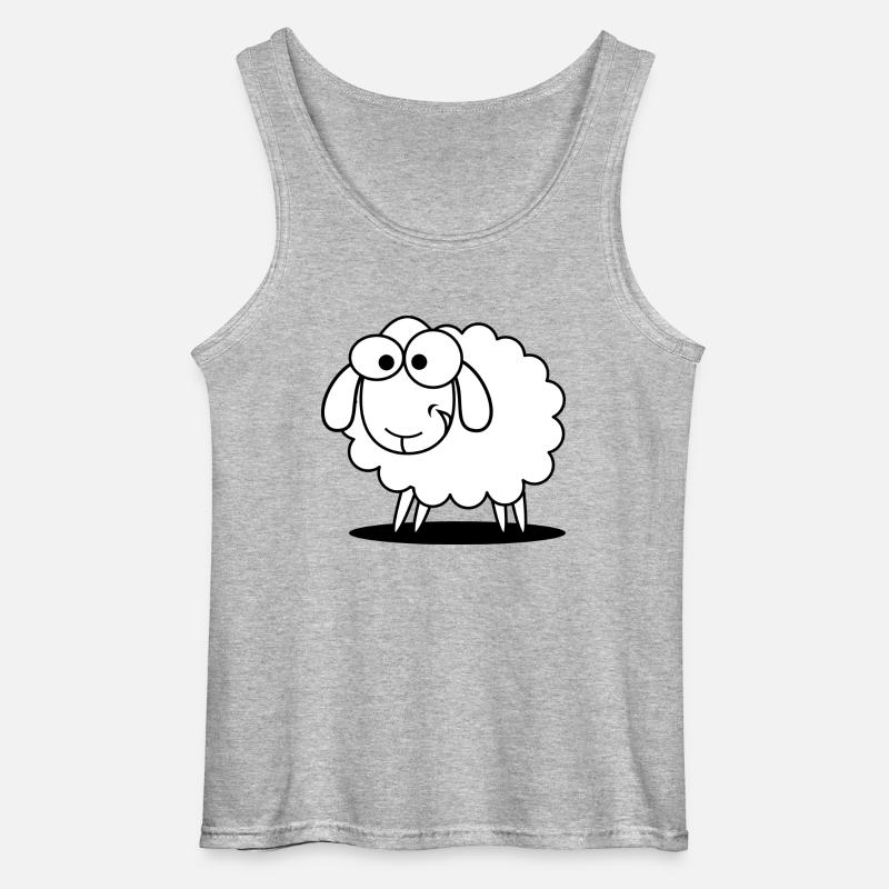 Witziges Schaf - Gildan Männer Tank Top - Grau meliert