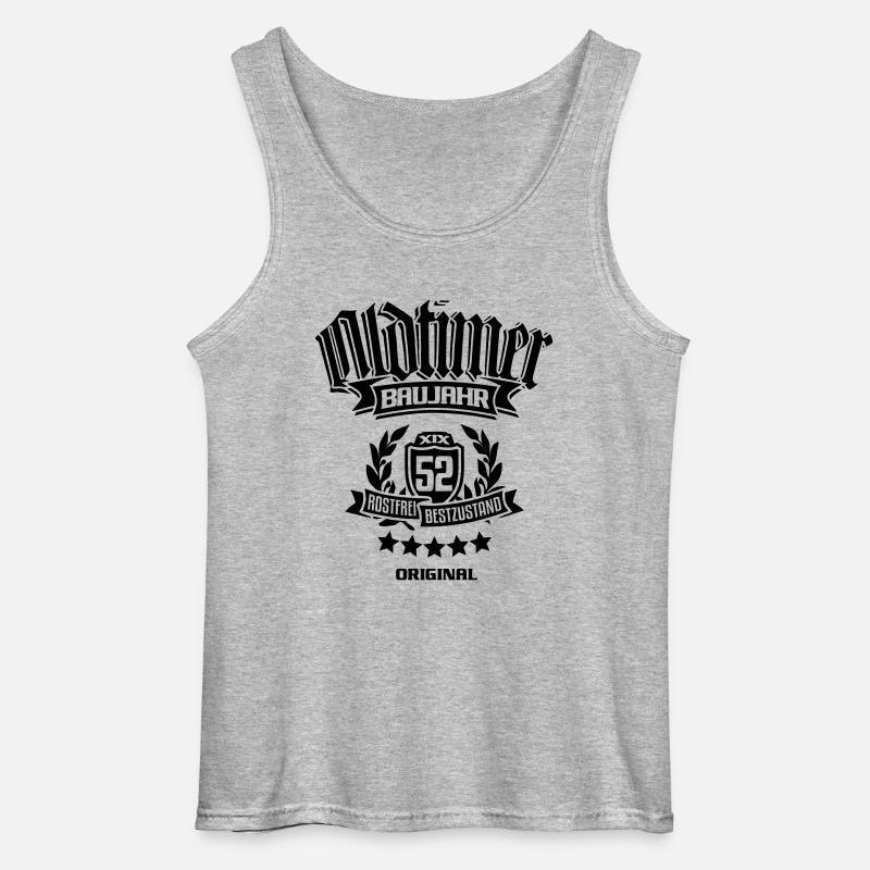 Oldtimer Baujahr 1952 - Gildan Männer Tank Top - Grau meliert