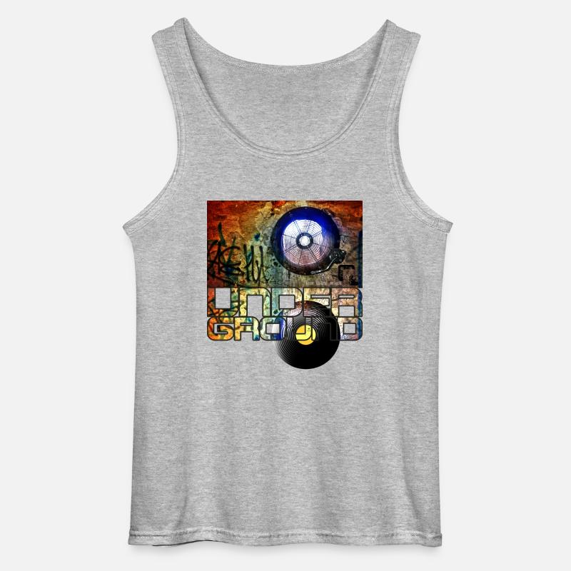 Underground - Gildan Männer Tank Top - Grau meliert