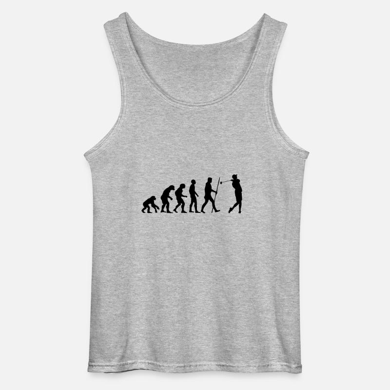 Evolution Golf als Geschenk - Gildan Männer Tank Top - Grau meliert