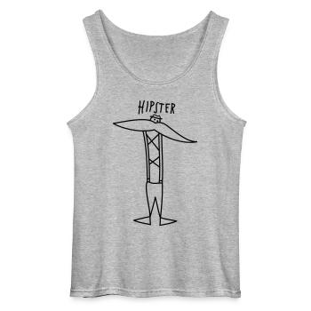 Hipster - Débardeur Gildan Homme - gris chiné - Devant