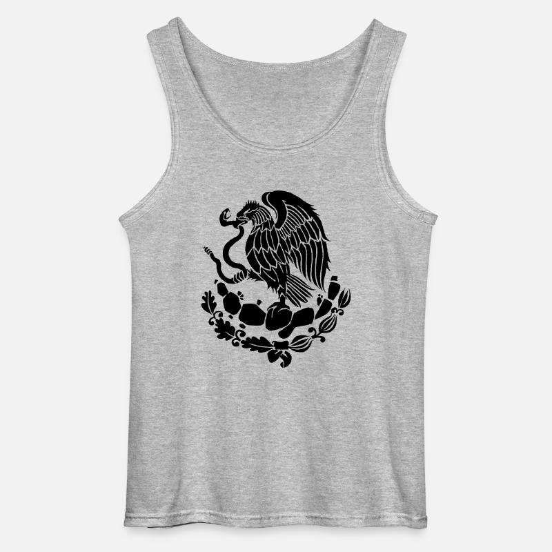 mexico - Gildan Männer Tank Top - Grau meliert