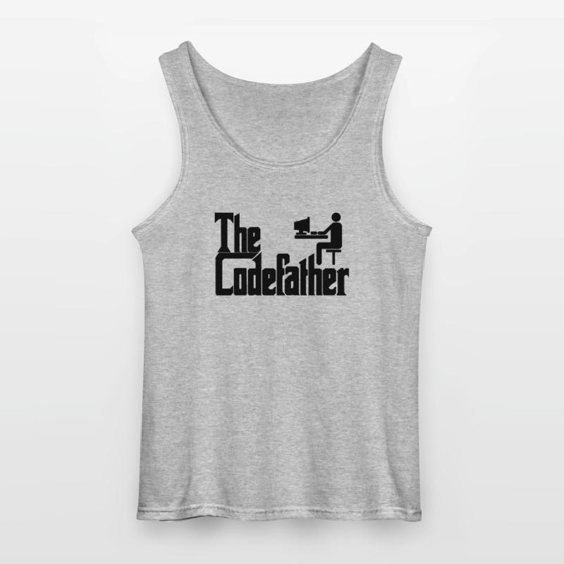 The Codefather Programmierer PC Coding Geschenk Gildan Männer Tank Top