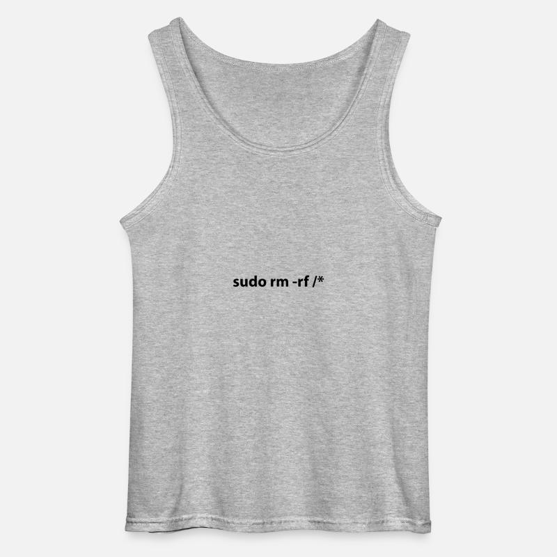 sudo rm -rf / * - Gildan Männer Tank Top - Grau meliert