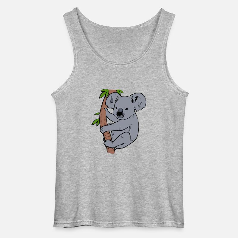 Koala - Gildan Männer Tank Top - Grau meliert