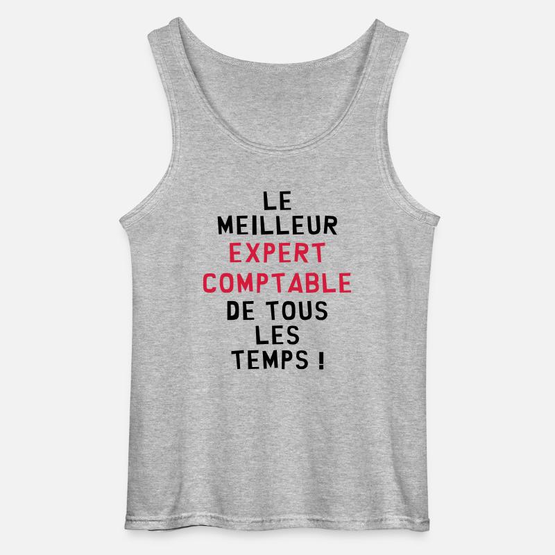 Expert Comptable / Comptabilité / Comptable / - Débardeur Gildan Homme - gris chiné