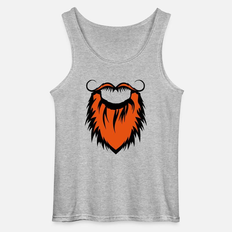 Bart und Schnurrbart 20122 - Gildan Männer Tank Top - Grau meliert