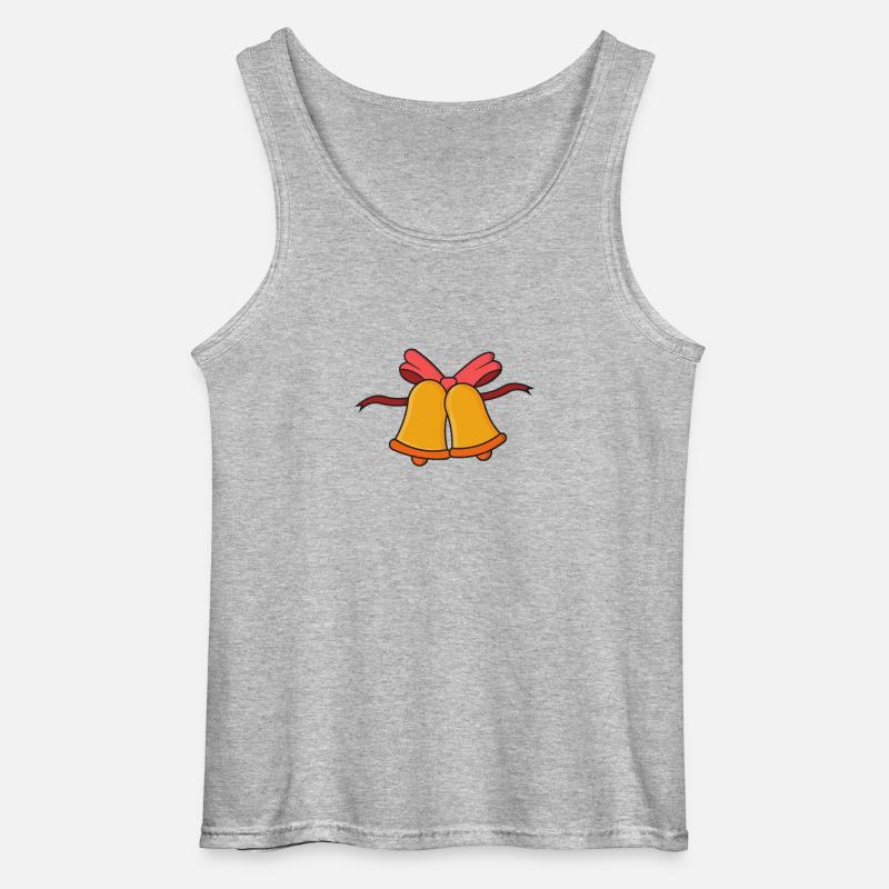 Glocken Weihnachtsglocken - Gildan Männer Tank Top - Grau meliert