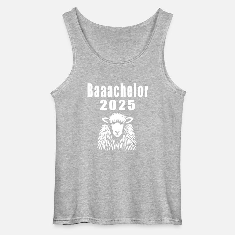 Baaachelor 2025 - Gildan Männer Tank Top - Grau meliert