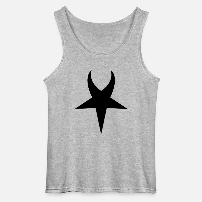 devil - Gildan Männer Tank Top - Grau meliert