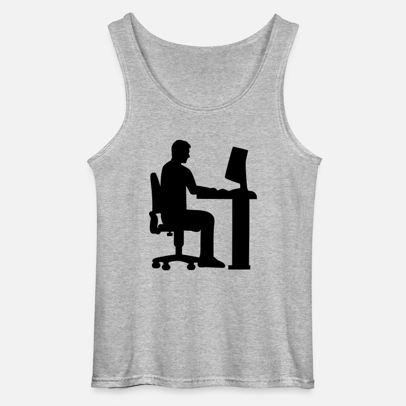 Programmierer - Gildan Männer Tank Top - Grau meliert