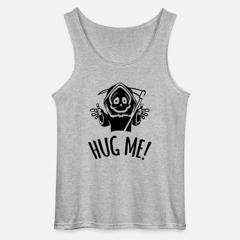 HUG ME ! - Gildan Männer Tank Top - Grau meliert