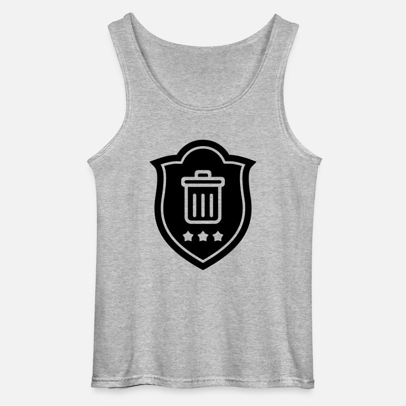Müllmann / Müllarbeiter / Müllwerker / Müllabfuhr - Gildan Männer Tank Top - Grau meliert