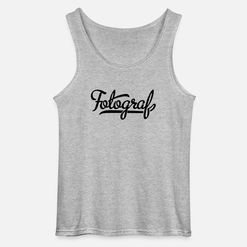 Fotograf - Gildan Männer Tank Top - Grau meliert