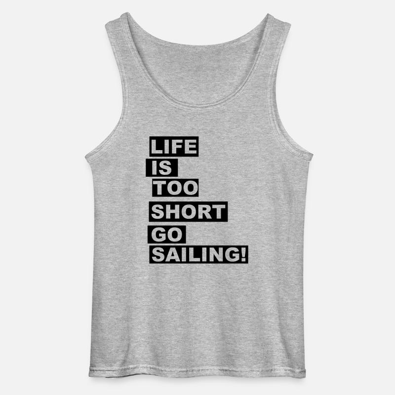 Go Sailing! - Gildan Männer Tank Top - Grau meliert