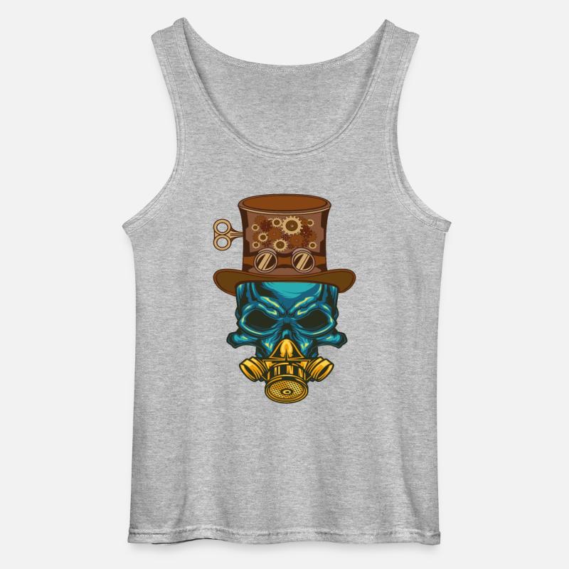 Steampunk Steampunker Steampunks Steampunkers - Gildan Männer Tank Top - Grau meliert
