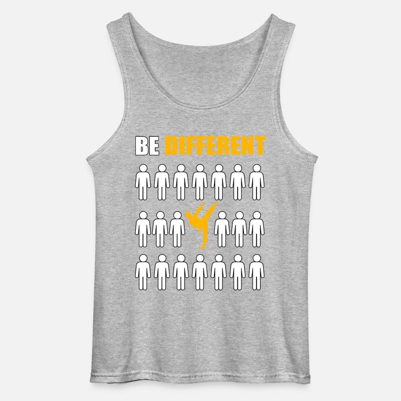 Karate sei anders - Gildan Männer Tank Top - Grau meliert