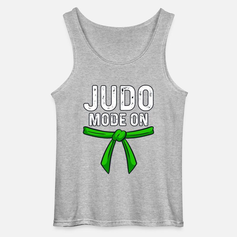 Judo-Modus an - Gildan Männer Tank Top - Grau meliert