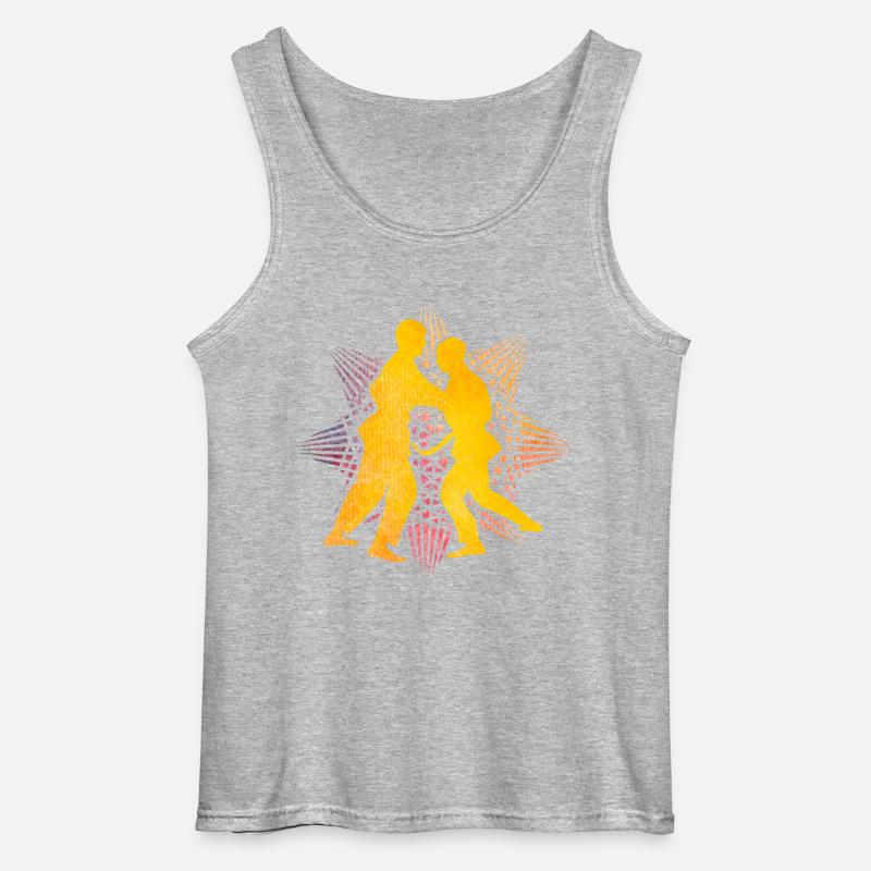 Judo - Gildan Männer Tank Top - Grau meliert