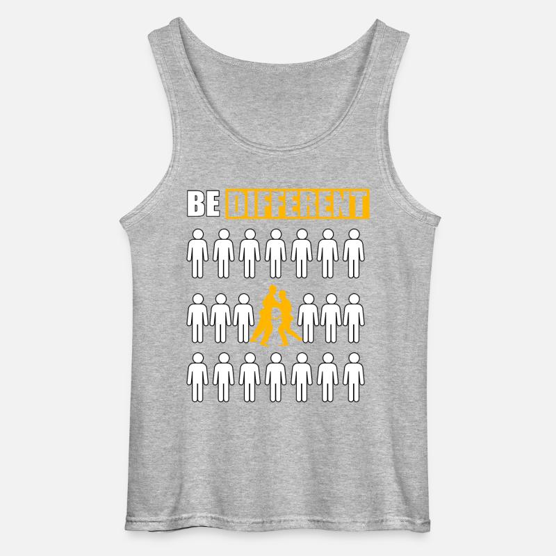 Sei anders Judo - Gildan Männer Tank Top - Grau meliert